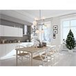 Living District Hanson 8-Light Metal Pendant in Polished Nickel/Frosted