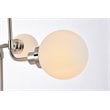 Living District Hanson 8-Light Metal Pendant in Polished Nickel/Frosted