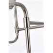 Living District Hanson 8-Light Metal Pendant in Polished Nickel/Frosted