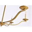 Living District Trey 6-Light Mid-Century Metal Pendant in Brass