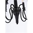 Living District Flynx 4-Light Mid-Century Metal Pendant in Black Finish