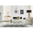 Living District Flynx 4-Light Mid-Century Metal Pendant in Black