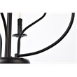 Living District Westley 6-Light Mid-Century Metal Pendant in Black Finish