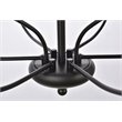 Living District Westley 9-Light Mid-Century Metal Pendant in Black