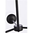 Living District Briggs 3-Light Mid-Century Metal Pendant in Black and Clear