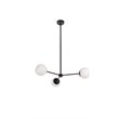Living District Briggs 3-Light Mid-Century Metal Pendant in Black and White