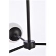 Living District Briggs 3-Light Mid-Century Metal Pendant in Black and White