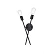 Living District Armin 2-Light Mid-Century Metal Wall Sconce in Black