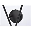 Living District Armin 2-Light Mid-Century Metal Wall Sconce in Black