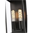 Living District Voir 2-Light Mid-Century Metal Wall Sconce in Black