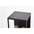 Living District Voir 2-Light Mid-Century Metal Wall Sconce in Black