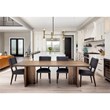 Living District Cade 6-Light Mid-Century Metal Pendant in Black and Brass