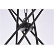 Living District Casen 6-Light Mid-Century Metal Pendant in Black