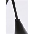 Living District Casen 6-Light Mid-Century Metal Pendant in Black