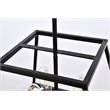 Living District Declan 4-Light Farmhouse Metal Pendant in Black Finish