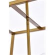 Living District Declan 4-Light Farmhouse Metal Pendant in Brass Finish