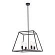 Living District Declan 4-Light Farmhouse Metal Pendant in Black