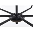 Living District Cohen 6-Light Mid-Century Style Metal Pendant in Black