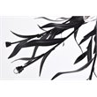 Living District Priscilla 4-Light Mid-Century Metal Flush Mount in Black