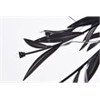 Living District Priscilla 4-Light Mid-Century Metal Flush Mount in Black