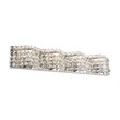 Living District Ollie 4-Light Metal and Crystal Wall Sconce in Chrome and Clear