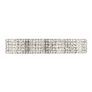 Living District Ollie 4-Light Metal and Crystal Wall Sconce in Chrome and Clear