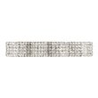 Living District Ollie 4-Light Metal and Crystal Wall Sconce in Chrome and Clear