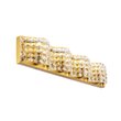 Living District Ollie 4-Light Metal and Crystal Wall Sconce in Brass and Clear