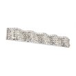 Living District Ollie 5-Light Metal and Crystal Wall Sconce in Chrome and Clear