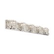 Living District Ollie 5-Light Metal and Crystal Wall Sconce in Chrome and Clear
