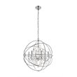 Living District Cordelia 6-Light Transitional Metal Pendant in Chrome