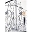 Living District Cordelia 6-Light Transitional Metal Pendant in Chrome