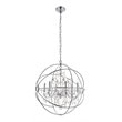 Living District Cordelia 6-Light Transitional Metal Pendant in Chrome