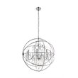 Living District Cordelia 8-Light Transitional Metal Pendant in Chrome