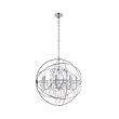 Living District Cordelia 8-Light Transitional Metal Pendant in Chrome
