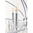 Living District Cordelia 8-Light Transitional Metal Pendant in Chrome