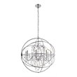 Living District Cordelia 8-Light Transitional Metal Pendant in Chrome