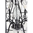 Living District Cordelia 8-Light Transitional Metal Pendant in Black