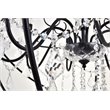 Living District Cordelia 8-Light Transitional Metal Pendant in Black