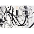 Living District Cordelia 8-Light Transitional Metal Pendant in Black