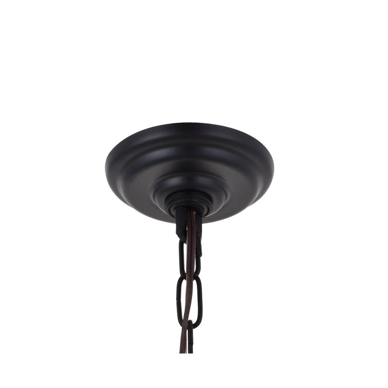 Living District Cordelia 8-Light Transitional Metal Pendant in Black