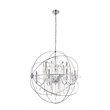 Living District Cordelia 12-Light Transitional Metal Pendant in Chrome