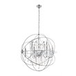 Living District Cordelia 12-Light Transitional Metal Pendant in Chrome
