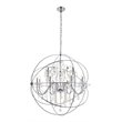 Living District Cordelia 12-Light Transitional Metal Pendant in Chrome