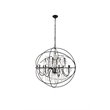 Living District Cordelia 12-Light Transitional Metal Pendant in Black