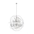 Living District Cordelia 24-Light Transitional Metal Pendant in Chrome