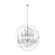 Living District Cordelia 24-Light Transitional Metal Pendant in Chrome