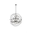 Living District Cordelia 24-Light Transitional Metal Pendant in Black