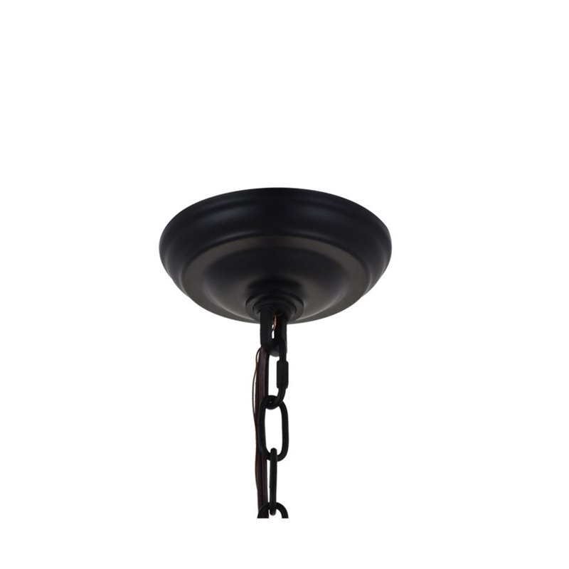 Living District Cordelia 24-Light Transitional Metal Pendant in Black