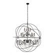 Living District Cordelia 24-Light Transitional Metal Pendant in Black